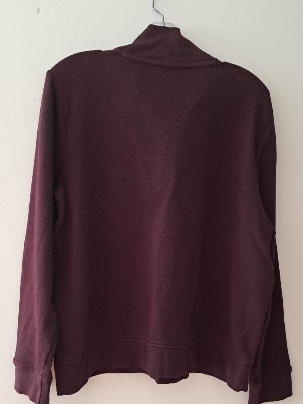 Talbots Ruffled Henley - Plum - Picture 4 of 4